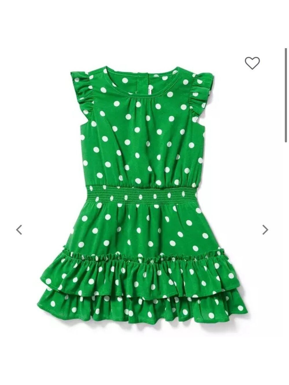Janie and Jack Green Polka Dot Dress